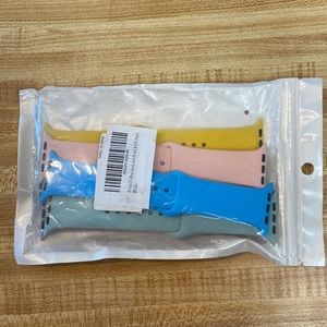 6 pack silicone Apple Watch bands. New